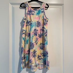 Old Navy tie dye palm trees dress - girls size small